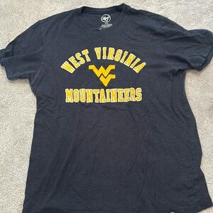 47 WEST VIRGINIA MOUNTAINEERS NAVY BLUE FRANKLIN SHORT SLEEVE FASHION T SHIRT